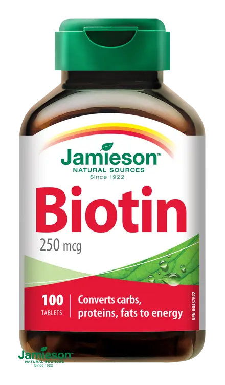 4114_JAMIESON BIOTIN 250 MCG 100 TABLET